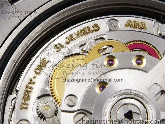 0516 FreshLook DayDate 40 SS JDF 904L Steel Gray Stick Dial on President Bracelet VR3255 V3 (Gain Weight) 1446